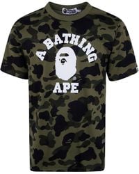 A Bathing Ape - "1St Camo College" Tee - Lyst