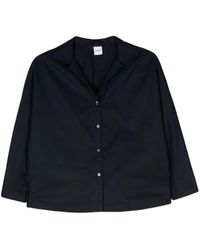 Aspesi - Cutaway Collar Cotton Shirt - Lyst