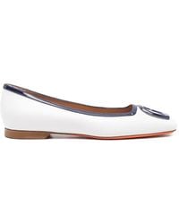 Santoni - "Atena" Ballet Flat Shoes - Lyst