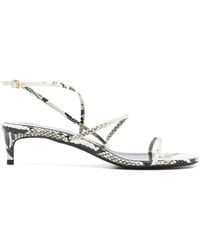 KHAITE - "Loop" Kitten Heel Sandals T. 035 - Lyst