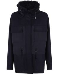 Mantu - Coat Hooded "Peacoat" - Lyst