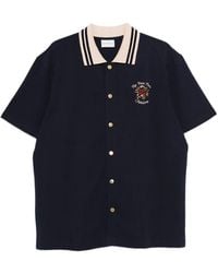 Drole de Monsieur - "Piquée Slogan Rose" Shirt - Lyst