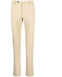 PT01 - Organic Kitenic Summer Fabric Slim Flat Front Pants - Lyst