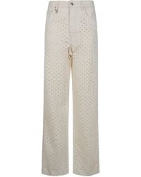 Amiri - Boucle Denim Straight Jeans - Lyst