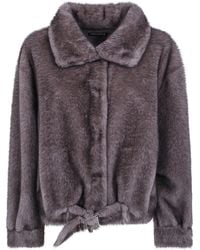 DR. HOPE - Faux Fur Jacket Fake Fur Jacket - Lyst