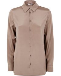 Max Mara Pure - Classic Silky Shirt "Avion" - Lyst