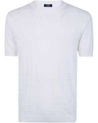 Barba Napoli - Net Fancy Round Neck Sweater - Lyst