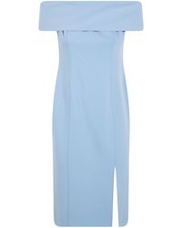 Ralph Lauren - Woven "Bodycon" Midi Dress - Lyst