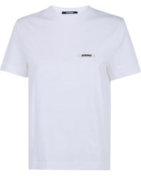 Jacquemus - "Le Tshirt Gros Grain" Short Sleeves T-Shirt - Lyst