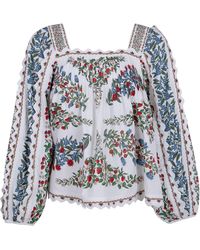 FARM Rio - Long Sleeve Blouse - Lyst