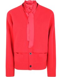 Sacai - Sweater Wool Knit Cardigan - Lyst