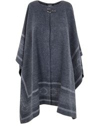 Ralph Lauren - 'Bltng' Jacquard Poncho Cape - Lyst