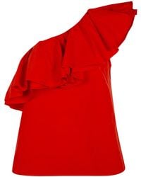 Essentiel Antwerp - "Jillian" Asymmetric Ruffle Top - Lyst
