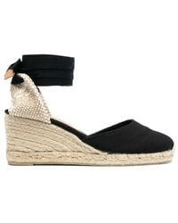 Castañer - Carina Lace-Up Wedge Espadrilles - Lyst