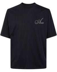 Amiri - Crystal-Embellished Logo T-Shirt - Lyst