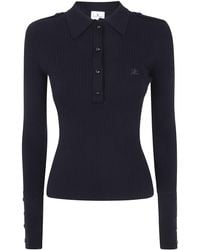 Courreges - Intarsia Crewneck - Lyst