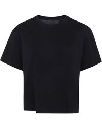 Sacai - Jersey-Style Cotton T-Shirt - Lyst
