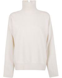 Jil Sander - High Neck Long Sleeves Padded Details Jumper - Lyst