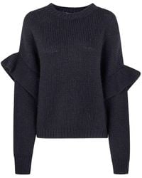 Essentiel Antwerp - "Ijune" Maglione Tricot Con Volant - Lyst
