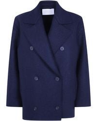 Harris Wharf London - Coat Oversized Peacoat - Lyst