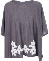 Whyci - Jacket Embroidered Poncho - Lyst