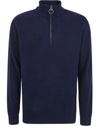 Barbour - "Holden" Half Zip Knitwear - Lyst