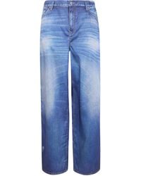 Golden Goose - "Journey W's" Boyfriend Peggy Pant Archive Denime Print - Lyst