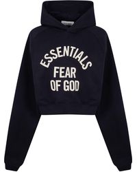 Fear Of God - "Campus 90's" Cropped Raglan Hoodie - Lyst