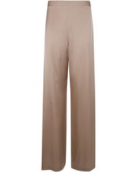 Blugirl Blumarine - Satin Long Trousers - Lyst