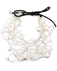 Maria Calderara - Necklace Clear Crystal "Sylver" - Lyst