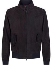 Baracuta - G9 Harrington Panelled Suede Jacket - Lyst