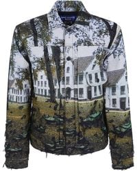 Junya Watanabe - City Print Denim Jacket - Lyst