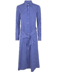 Polo Ralph Lauren - Long Sleeves Midi Day Dress - Lyst