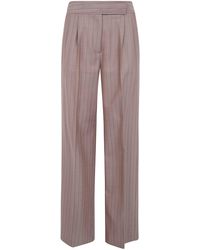 Etro - Pants High Waist Wide Leg Trousers - Lyst