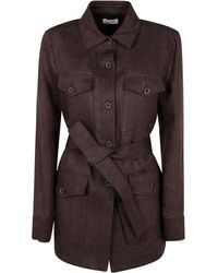 P.A.R.O.S.H. - Belted Jacket - Lyst