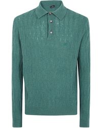Etro - Polo Shirt Maniche Lunghe "Mrkf0028Au12Pv0456 V0456" - Lyst
