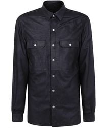 Rick Owens - Leather Shirt Jacket - Lyst