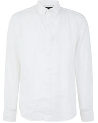Michael Kors - Long Sleeved Linen Shirt - Lyst