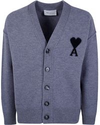 Ami Paris - Sweater V Neck "Quota Ami De Coeur" - Lyst
