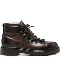 Officine Creative - Lace-Up Leather Ankle Boots - Lyst