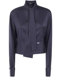 DSquared² - Cropped Tuxedo Shirt - Lyst