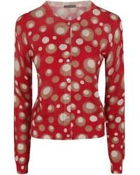 In bed with You - Sweater Printed Korean Collar "Polka Dots Print" - Lyst