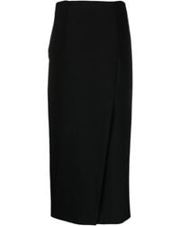 Emporio Armani - High-waisted Straight Skirt - Lyst