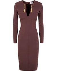 Elisabetta Franchi - Midi Fit Dress - Lyst