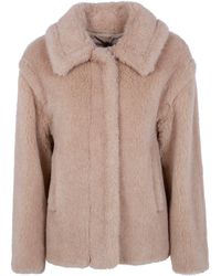 Max Mara - "Mxmtritone" Single Breasted Short Classic Coat - Lyst