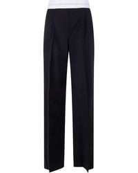 Alexander Wang - High Waisted Pleated Pant With Logo Elastic - Lyst