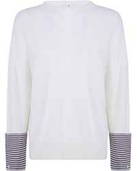 Whyci - Sweater Round Neck "Wh0573 2192 Milk" - Lyst