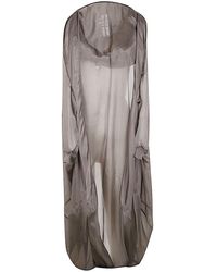 Rick Owens - Hooded Bubble Sheer Cape - Lyst