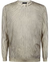 Avant Toi - "Flaubert" Crumpled Effect Cashmere And Silk Comfort Pullove - Lyst
