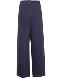Max Mara Pure - "Mxpetereo" Denim Jersey Trousers - Lyst
